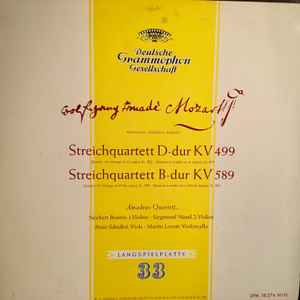 Wolfgang Amadeus Mozart, Amadeus-Quartett, Peter Schidlof, Norbert Brainin, Siegmund Nissel, Martin Lovett - Streichquartett D-dur KV499, Streichquartett B-dur KV589