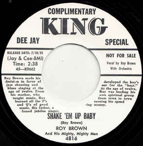 Roy Brown - Shake 'Em Up Baby