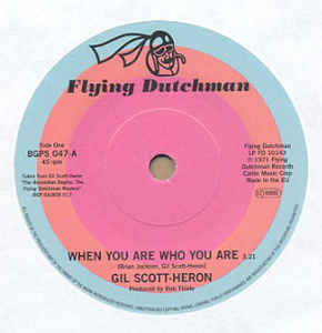Gil Scott-Heron - When You Are Who You Are / Free Will (Alt Take 1)