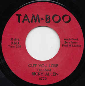 Ricky Allen - Cut You Lose / Soul Street